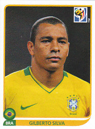 Gilberto Silva Brazil samolepka Panini World Cup 2010 #496